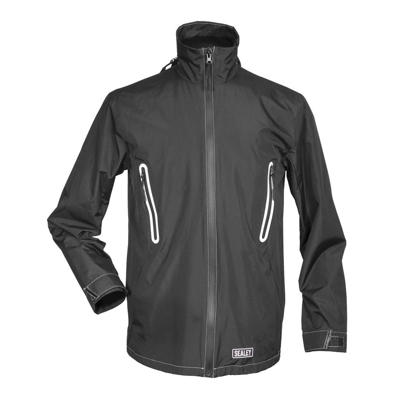Sealey 5V Heated Rain Jacket with Power Bank 10Ah - Medium HJ02KIT Sealey - Dynamic Drive