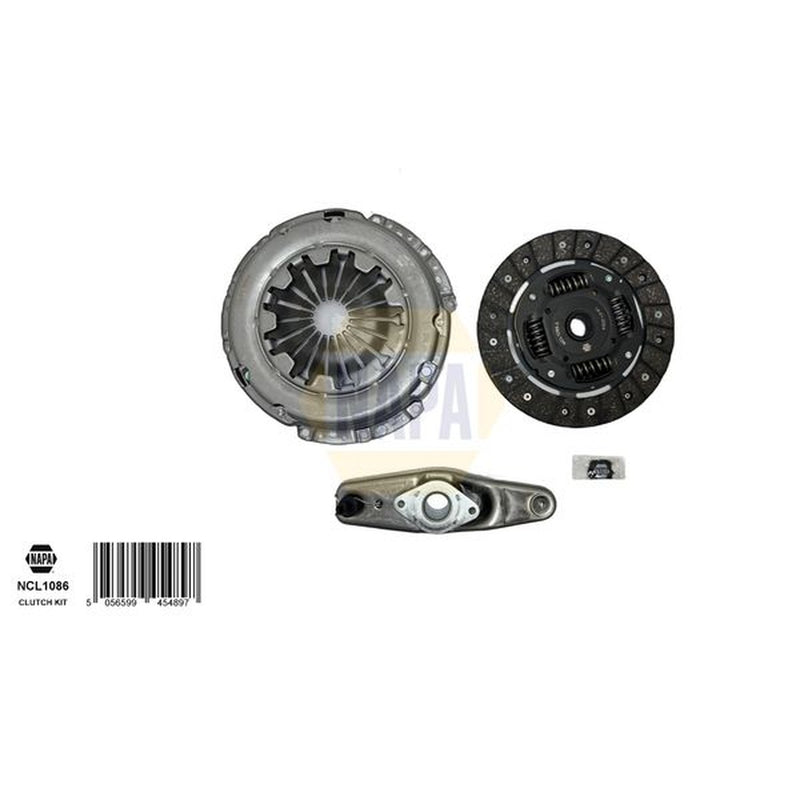 NAPA Clutch Kit Set 3pc fits Audi A2 2000-2005 1.4