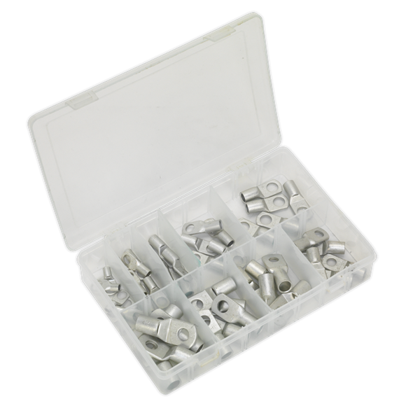 Sealey Copper Lug Terminal Assortment 52pc AB016CT Sealey - Dynamic Drive