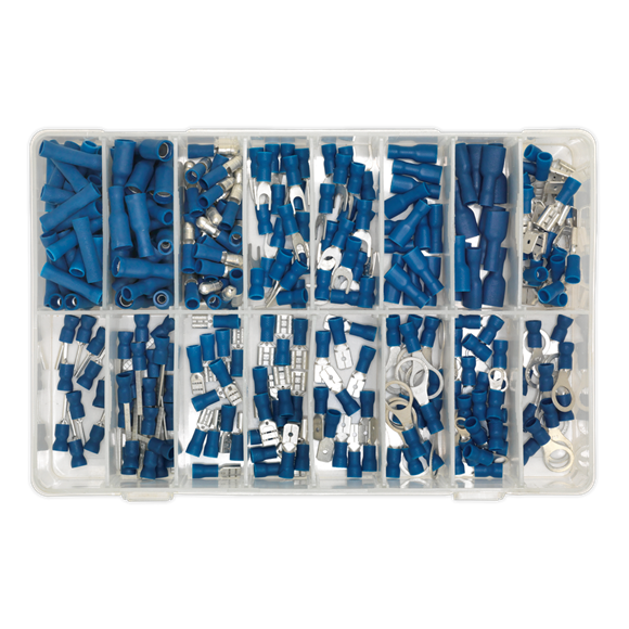 Sealey Crimp Terminal Assortment 280pc Blue AB040BT Sealey - Dynamic Drive