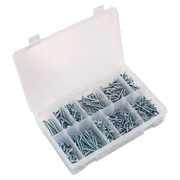 Sealey Self Tapping Screw Assortment 600pc Countersunk Pozi Zinc AB065STCP Sealey - Dynamic Drive