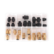 Sealey Speedfitï Thread Adaptor Assortment 30pc Metric & Imperial AB072JG Sealey - Dynamic Drive