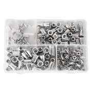 Sealey Threaded Insert (Rivet Nut) Assortment 200pc M4-M8 Splined Metric AB073TI Sealey - Dynamic Drive