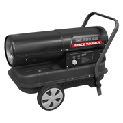 Sealey Space Warmerï Paraffin/Kerosene/Diesel Heater 100000Btu/hr with Wheels Sealey - Dynamic Drive
