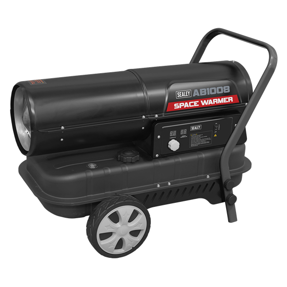 Sealey Space Warmerï Paraffin/Kerosene/Diesel Heater 100000Btu/hr with Wheels Sealey - Dynamic Drive