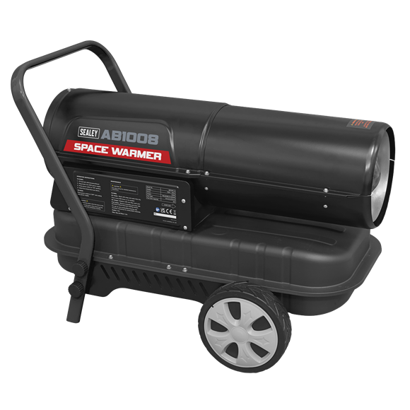 Sealey Space Warmerï Paraffin/Kerosene/Diesel Heater 100000Btu/hr with Wheels Sealey - Dynamic Drive