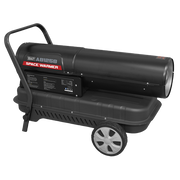 Sealey Space Warmerï Paraffin/Kerosene/Diesel Heater 125000Btu/hr with Wheels Sealey - Dynamic Drive