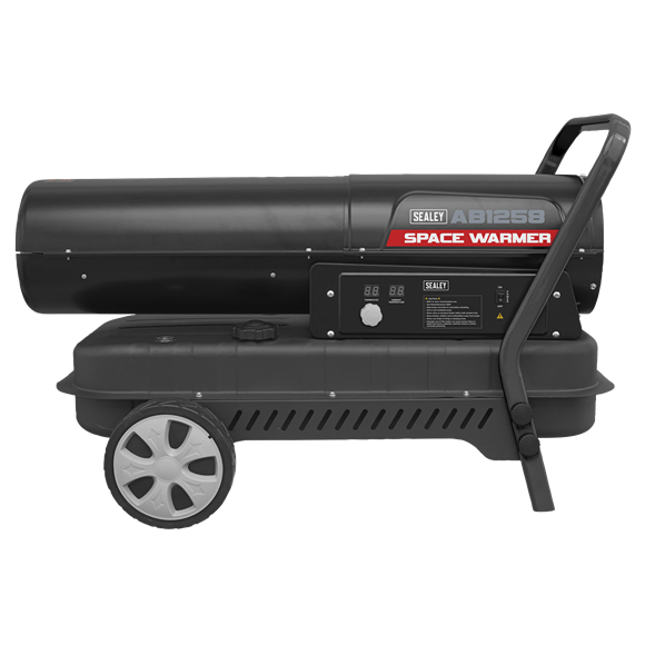 Sealey Space Warmerï Paraffin/Kerosene/Diesel Heater 125000Btu/hr with Wheels Sealey - Dynamic Drive
