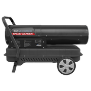 Sealey Space Warmerï Paraffin/Kerosene/Diesel Heater 125000Btu/hr with Wheels Sealey - Dynamic Drive