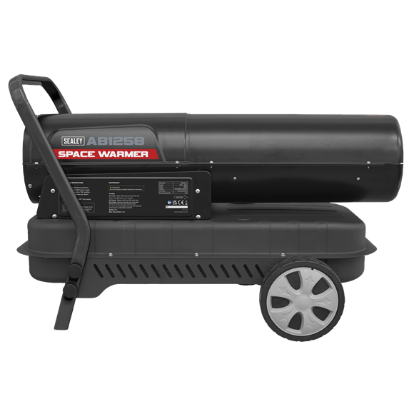 Sealey Space Warmerï Paraffin/Kerosene/Diesel Heater 125000Btu/hr with Wheels Sealey - Dynamic Drive