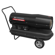 Sealey Space Warmerï Paraffin/Kerosene/Diesel Heater 205000Btu/hr with Wheels Sealey - Dynamic Drive