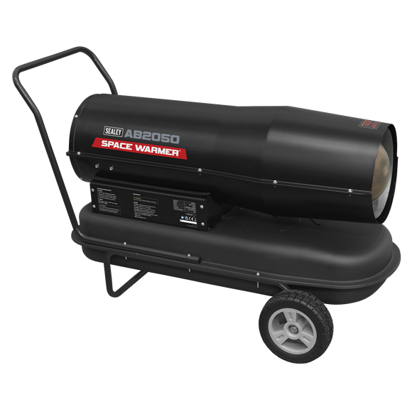Sealey Space Warmerï Paraffin/Kerosene/Diesel Heater 205000Btu/hr with Wheels Sealey - Dynamic Drive