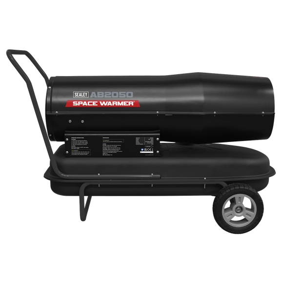 Sealey Space Warmerï Paraffin/Kerosene/Diesel Heater 205000Btu/hr with Wheels Sealey - Dynamic Drive