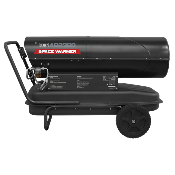 Sealey Space Warmerï Kerosene/Diesel Heater 240000Btu/hr with Wheels AB2380 Sealey - Dynamic Drive