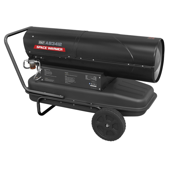 Sealey Space Warmerï Kerosene/Diesel Heater 340000Btu/hr with Wheels AB3412 Sealey - Dynamic Drive