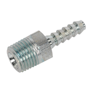 Sealey Screwed Tailpiece Male 1/4"BSPT 3/16" Hose Pack of 5 AC38 Sealey - Dynamic Drive