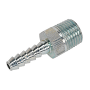 Sealey Screwed Tailpiece Male 1/4"BSPT 3/16" Hose Pack of 5 AC38 Sealey - Dynamic Drive