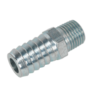 Sealey Screwed Tailpiece Male 1/4"BSPT 1/2" Hose Pack of 5 AC40 Sealey - Dynamic Drive