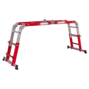 Sealey Aluminium Multipurpose Ladder EN 131 Adjustable Height AFPL2 Sealey - Dynamic Drive