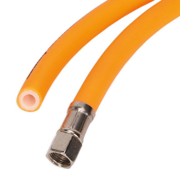 Sealey Air Hose 15m x10mm Hybrid High-Visibility with 1/4"BSP Unions AHHC1538 Sealey - Dynamic Drive