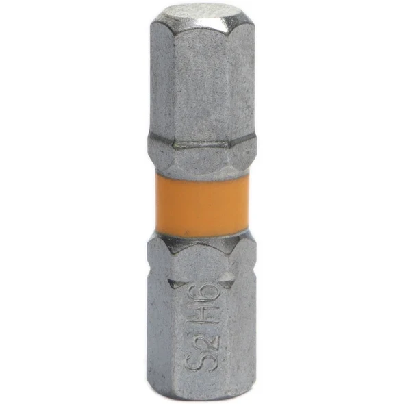 Sealey Hex Bit H6 25mml (Amber)