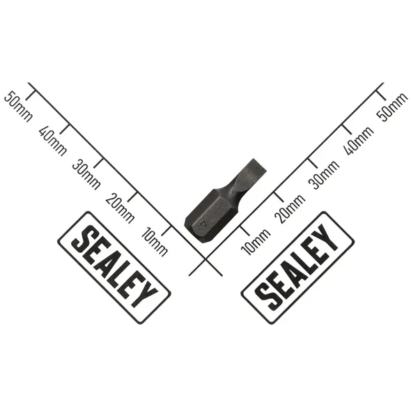 Sealey 1/4"Dr Low Profile Slotted Bit 4mm