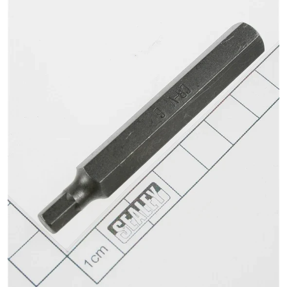 Sealey Hex bit 06mm,long:10mm shank