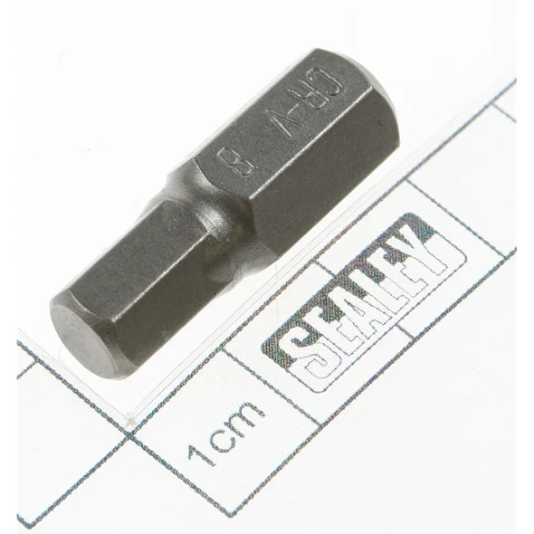 Sealey Hex bit 08mm,short:10mm shank