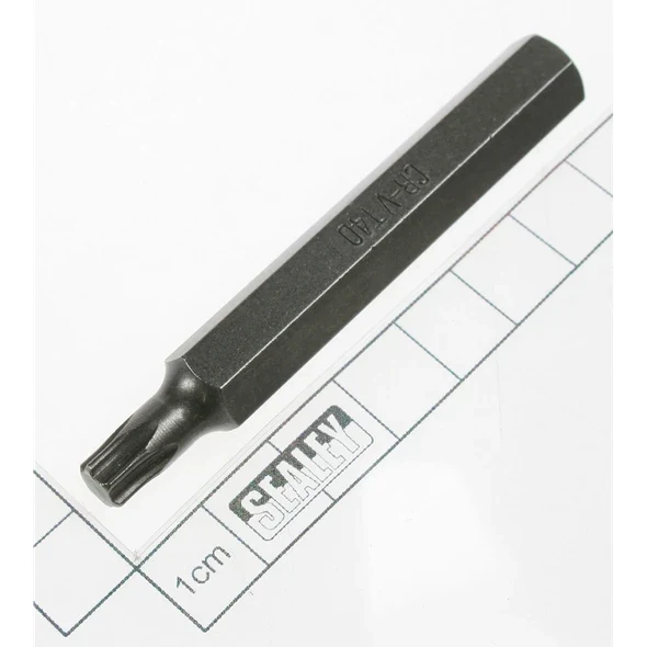 Sealey Torx bit t40,long:10mm shank