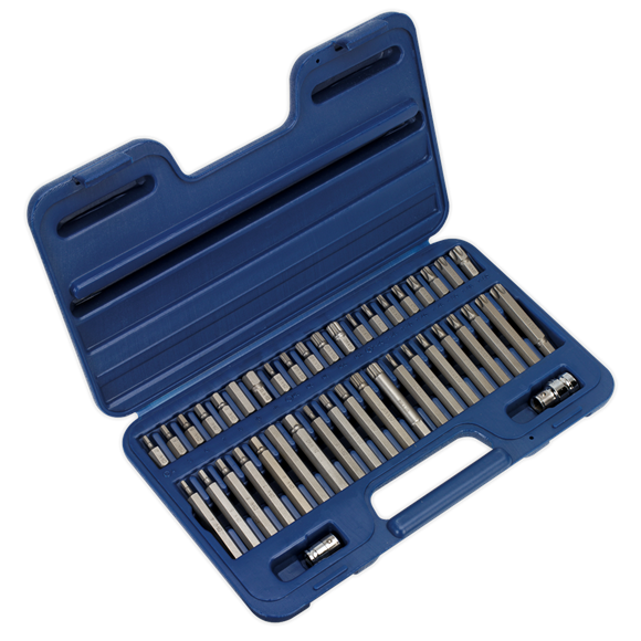 Sealey TRX-Star*/Hex/Spline Bit Set 42pc 3/8" & 1/2"Sq Drive AK219 Sealey - Dynamic Drive