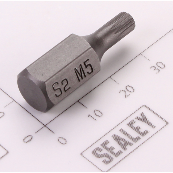 Sealey Spline Bit; M6 x 30mm 'Platinum Series'