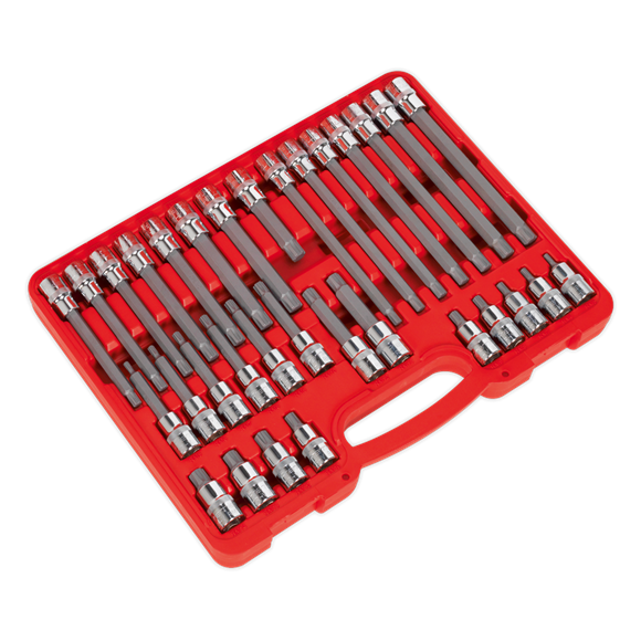Sealey Ribe Socket Bit Set 32pc 1/2"Sq Drive AK2198 Sealey - Dynamic Drive