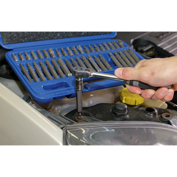 Sealey TRX-Star*/Hex/Spline Bit Set 42pc 3/8" & 1/2"Sq Drive AK219 Sealey - Dynamic Drive