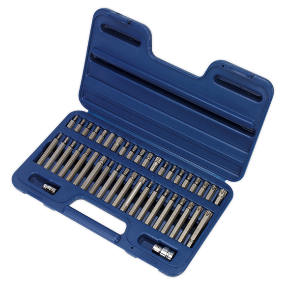 Sealey TRX-Star*/Hex/Spline Bit Set 42pc 3/8" & 1/2"Sq Drive AK219 Sealey - Dynamic Drive