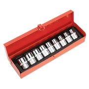 Sealey TRX-Star* Female Socket Set 9pc 1/2"Sq Drive E10-E24 AK230 Sealey - Dynamic Drive