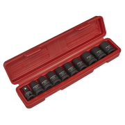 Sealey Impact TRX-Star* Female Socket Set 10pc 1/2"Sq Drive AK2301 Sealey - Dynamic Drive