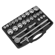 Sealey Socket Set 26pc 3/4"Sq Drive 12-point WallDrive AK2582 Sealey - Dynamic Drive