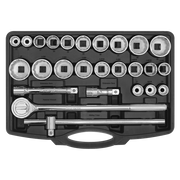 Sealey Socket Set 26pc 3/4"Sq Drive 12-point WallDrive AK2582 Sealey - Dynamic Drive