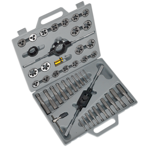 Sealey Tap & Die Set 45pc Split Dies Metric AK303 Sealey - Dynamic Drive