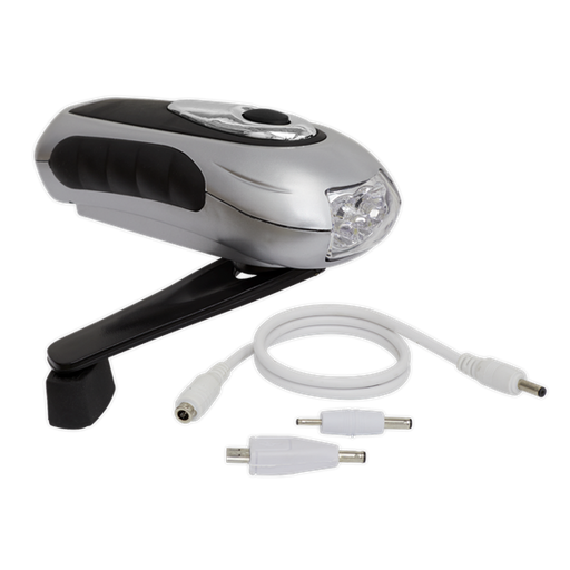 Sealey Wind-Up Torch 3 LED Rechargeable AK3305 Sealey - Dynamic Drive