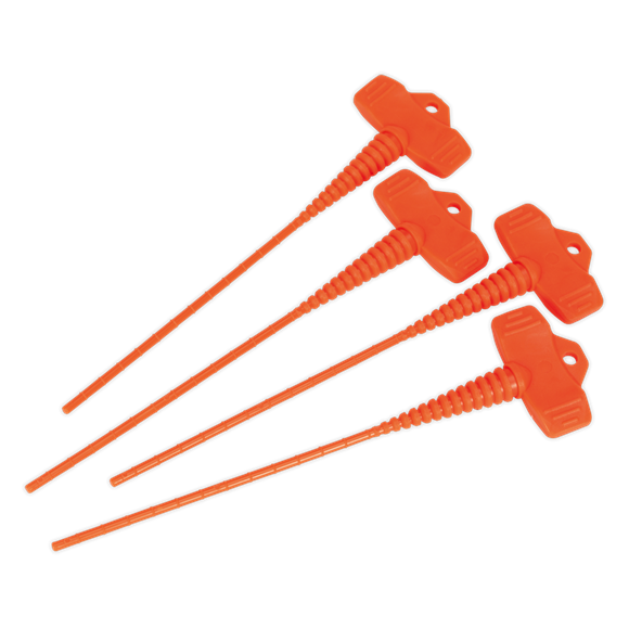 Sealey Applicator Nozzle Stopper Pack of 4 AK391 Sealey - Dynamic Drive