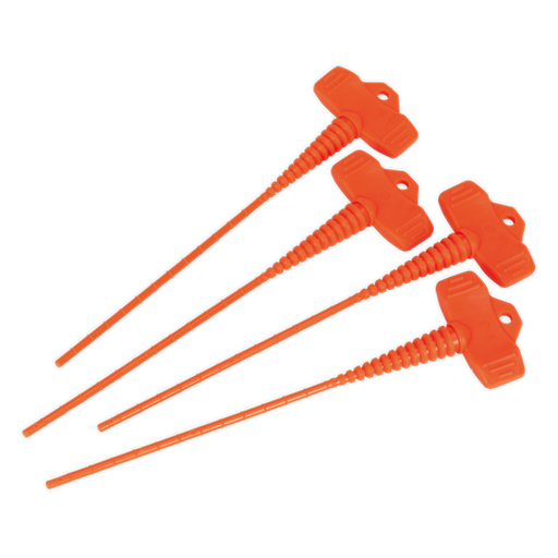 Sealey Applicator Nozzle Stopper Pack of 4 AK391 Sealey - Dynamic Drive