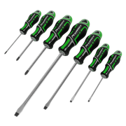 Sealey Screwdriver Set 7pc GriPMAXï Hi-Vis Green AK4325HV Sealey - Dynamic Drive