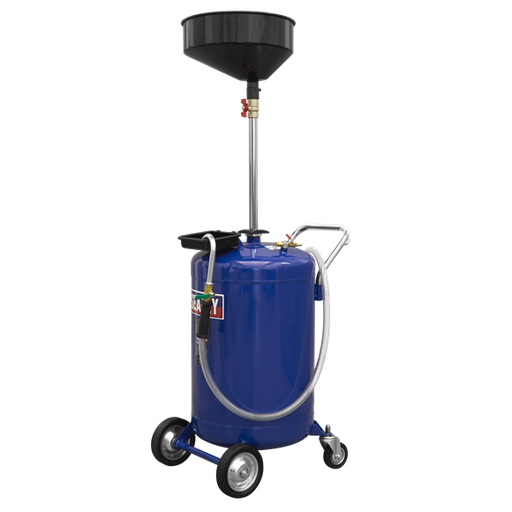 Sealey Mobile Oil Drainer 110L Air Discharge AK458DX Sealey - Dynamic Drive
