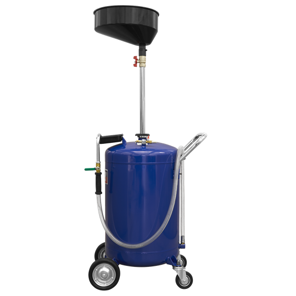 Sealey Mobile Oil Drainer 110L Air Discharge AK458DX Sealey - Dynamic Drive