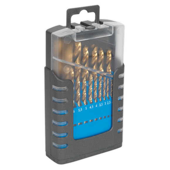 Sealey HSS Fully Ground Drill Bit Set 19pc DIN 338 Metric AK4719 Sealey - Dynamic Drive