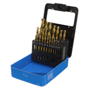 Sealey 19pc HSS Fully Ground Drill Bit Set DIN 338 1-10mm Metric in Case Sealey  - Dynamic Drive