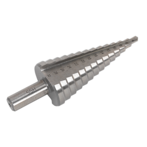 Sealey HSS 4341 Step Drill Bit 4-30mm Double Flute AK4745 Sealey - Dynamic Drive