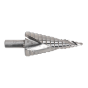 Hss 4341 Step Drill Bit 4-30mm Spiral Flute Sealey  - Dynamic Drive