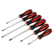 Sealey Screwdriver Set 6pc Hammer-Thru AK4932 Sealey - Dynamic Drive